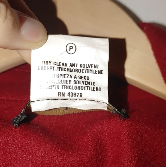 Harve Bernard Holtzman‎ Red Wool Blend Double Breasted Pea Coat Car 12 - Picture 7 of 8